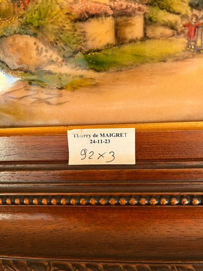 Lot of frames: 
20th-century Ecolde Barques...