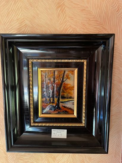 Lot of frames: 
20th-century Ecolde Barques...