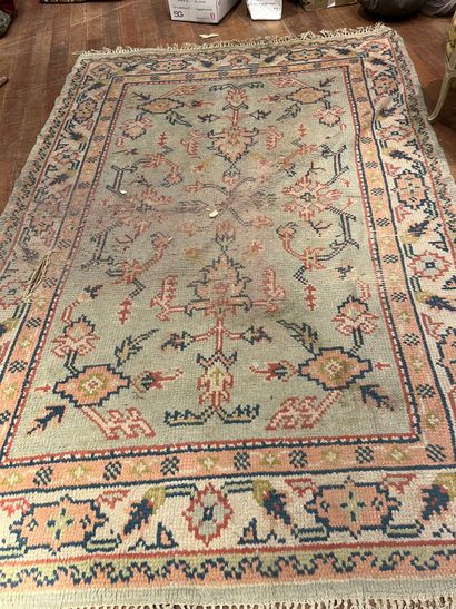 Carpet with celadon background
