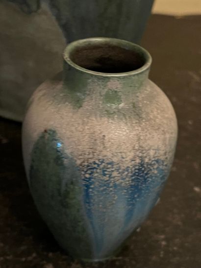 Lot of five stoneware vases including Delphin...