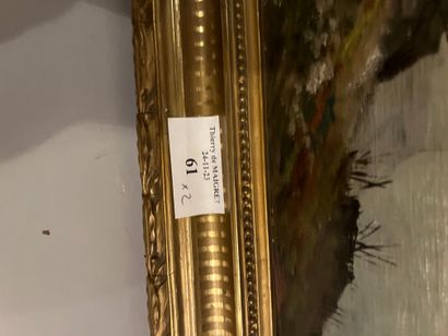 Lot of two frames including 
View of Venice,...
