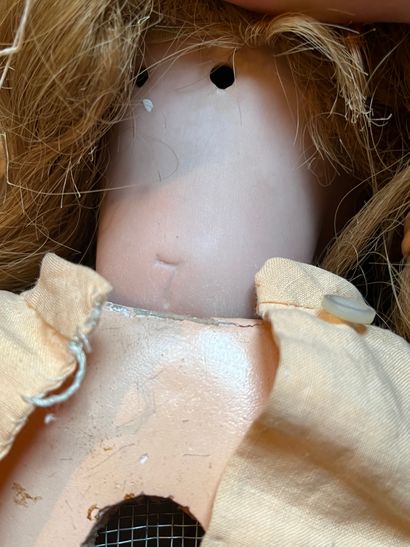 Doll
Bisque head, open mouth, movable eyes,...