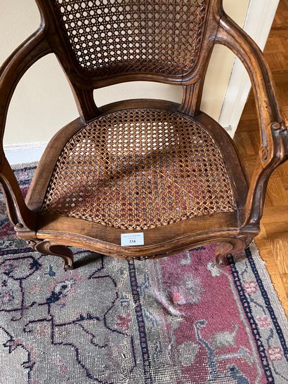 Child's caned armchair
Louis XV style
H:...