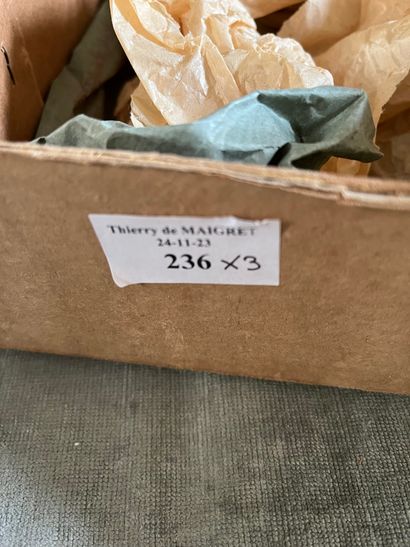 Three regional dolls, porcelain heads, one...