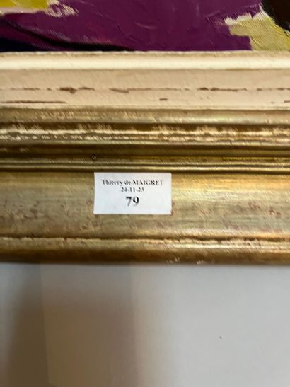 Le chantier, oil on canvas, signed lower...