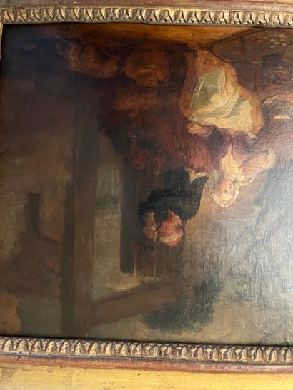 FLEMISH SCHOOL circa 1700
The cheese maker
Oil...