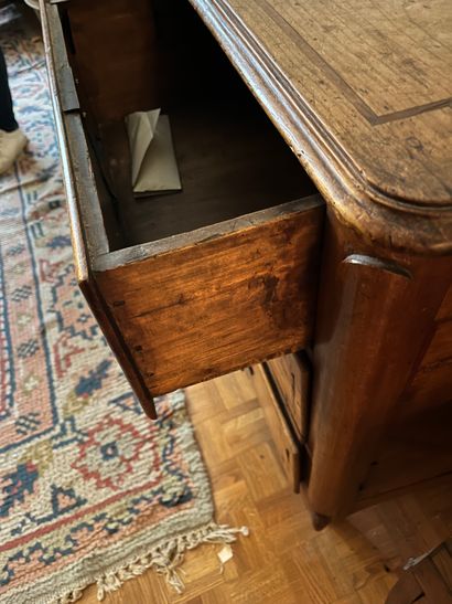 Chest of drawers with three rows of drawers...