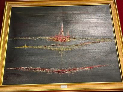 Modern school
Composition 
Oil on canvas...