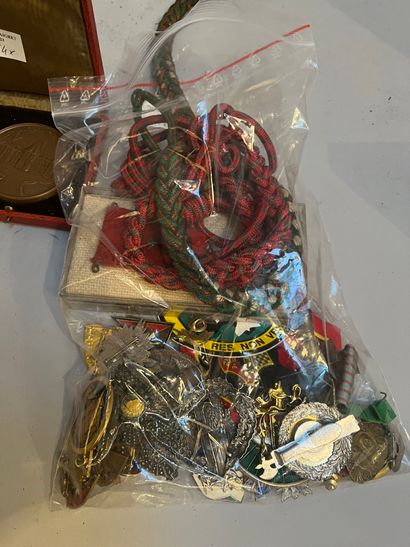 Large batch of medals and badges, one......