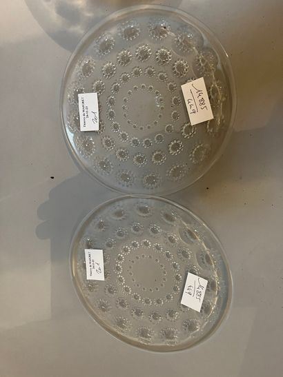 Lalique France set
two bowls (diam: 26 and...
