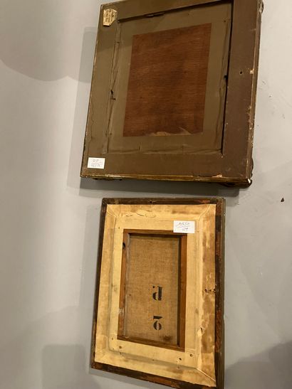 Lot of two frames including 
View of Venice,...