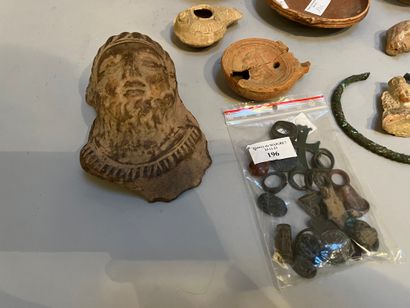 Lot of objects in the Antique style: two...