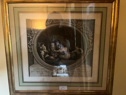 Four engravings after Fragonard