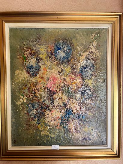 M. de REBEVAL
Bouquet
Oil on canvas signed...