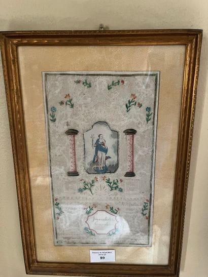 Ex Voto in pierced and gouache paper
Immaculate...