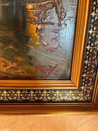 Lot of frames: 
20th-century Ecolde Barques...