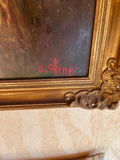 Lot of frames: 
20th-century Ecolde Barques...