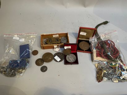 Large batch of medals and badges, one......