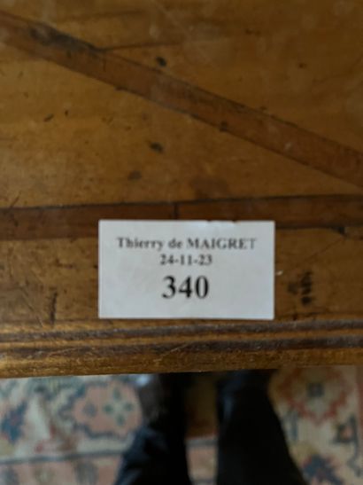 Chest of drawers with three rows of drawers...