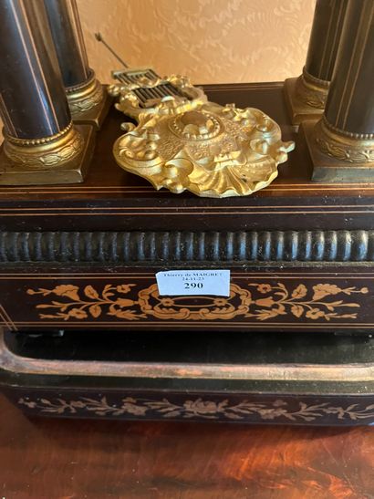 Late 19th century portico clock 
H : 49 
A...