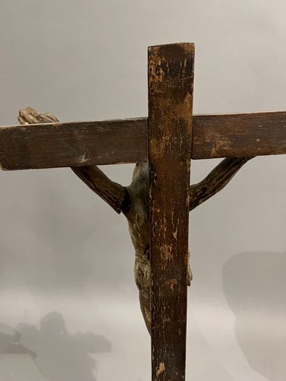Christ crucified in wood carved in polychrome...