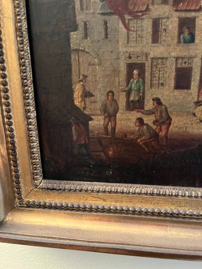 18th century FLEMISH school
Scene of rejoicing
Oil...