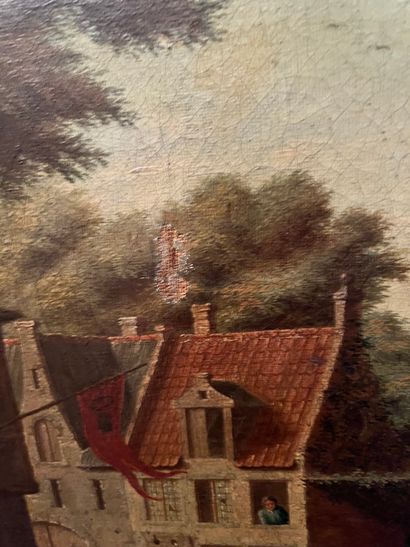 18th century FLEMISH school
Scene of rejoicing
Oil...
