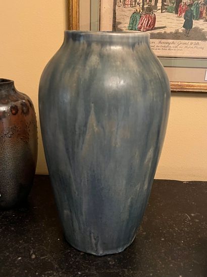 Lot of five stoneware vases including Delphin...