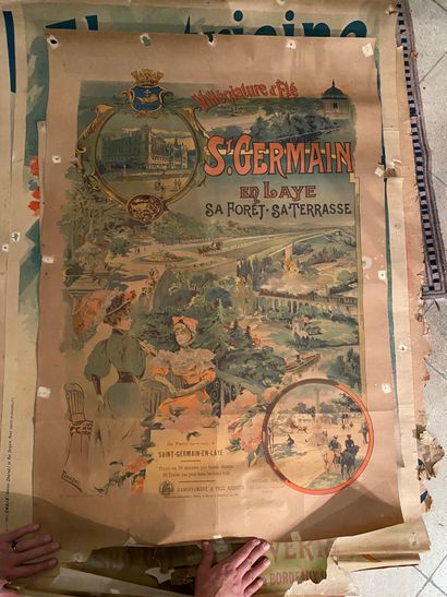 -Lot of 14 posters from the end of the 19th...