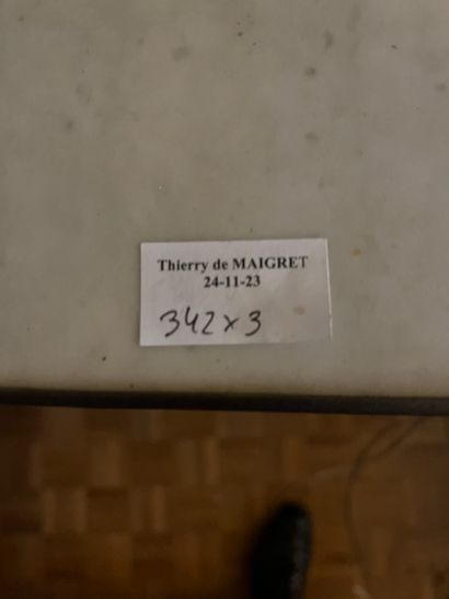 Set including a bibus, a writing table and...