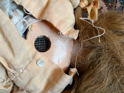 Doll
Bisque head, open mouth, movable eyes,...