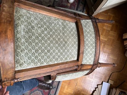 Natural wood Bergère
Louis XVI style
Blue...