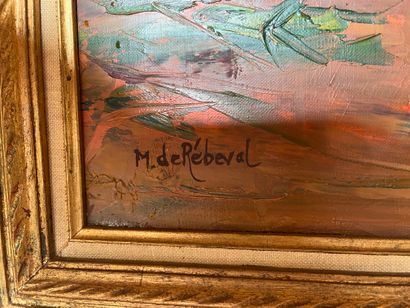 M. de REBEVAL
Bouquet
Oil on canvas signed...