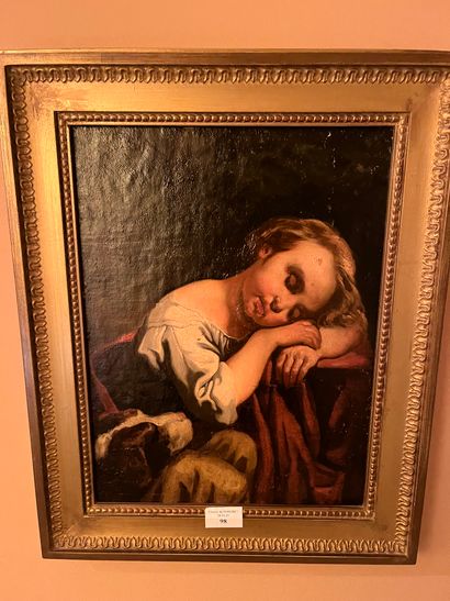 19th century school, follower of GREUZE 
Girl...