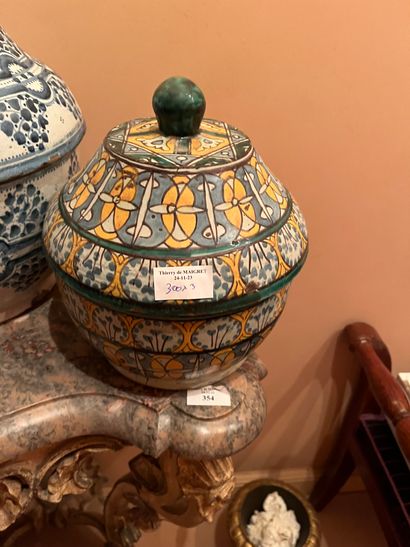 Three earthenware jobana or butter pots
North...