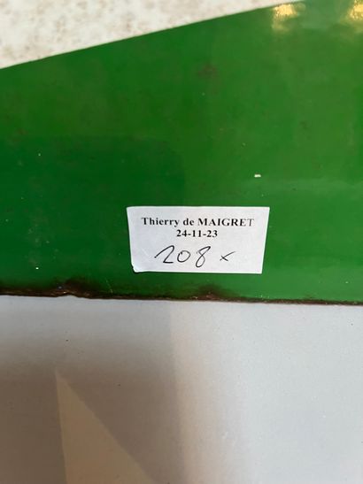 An enameled Castrol oil advertising plate...