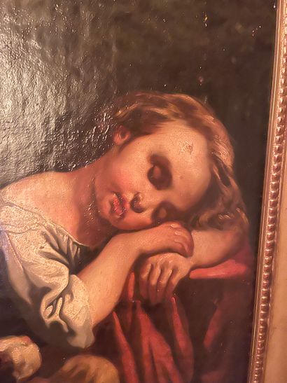 19th century school, follower of GREUZE 
Girl...