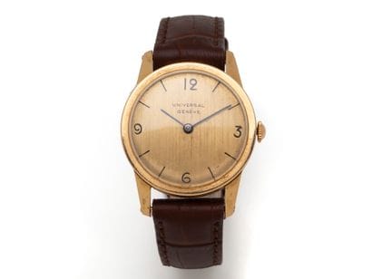 Montre bracelet d’homme en or 750 millièmes,...