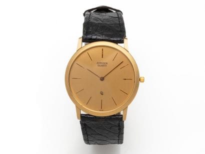 CITIZEN. Montre bracelet d’homme en or 750...