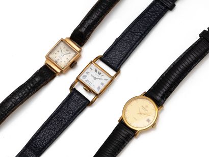 Montre bracelet de dame en or 750 millièmes,...