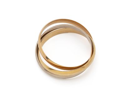 CARTIER ‘’TRINITY’’. Bracelet trois tons...