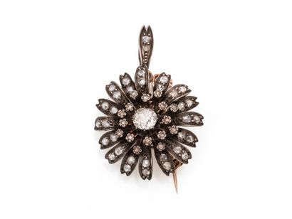 800 silver and 585 thousandths gold pendant...