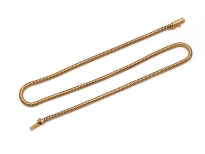 Articulated necklace in 750-thousandths gold,...