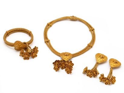 ZOLOTAS. Belle et importante parure en or...
