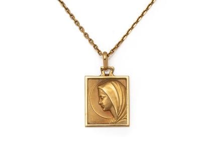 Pendentif en or 750 millièmes retenant une...