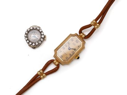 Montre bracelet de dame en or gris 750 millièmes,...