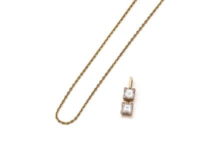 Lot in 750 thousandths gold consisting of...