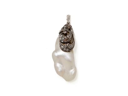 Gold 750 and silver 800 thousandth pendant,...