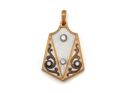 Pendentif porte-photo en or 56 zolotniks...