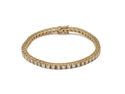Articulated bracelet in 750 thousandths gold...